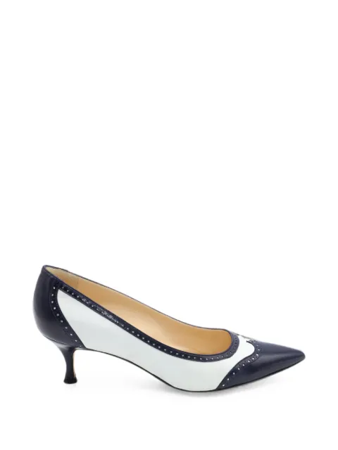 Manolo Blahnik Ancor Spectator pumps Blue NAPPUGBSH151966W