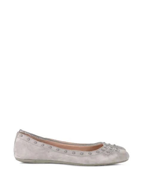 Tod's Vintage studded ballet flats Grey NAPPUGBSH466971W