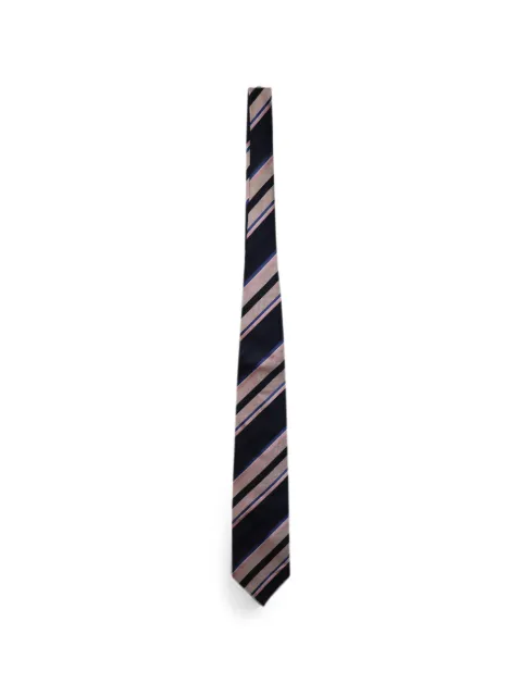 Balmain Pre-Owned striped tie Blue MRPPUGBJE168978M