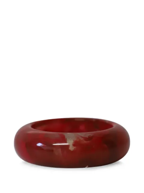 Lanvin Pre-Owned marble-pattern bangle bracelet Red NAPPUGBJE235865W