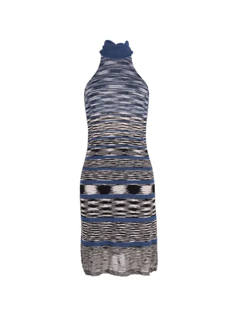 Missoni Pre-Owned printed halter-neck dress Blue TONPUGBCL201708W