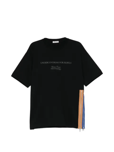 Undercover side-zip graphic T-shirt Black UP2F4803