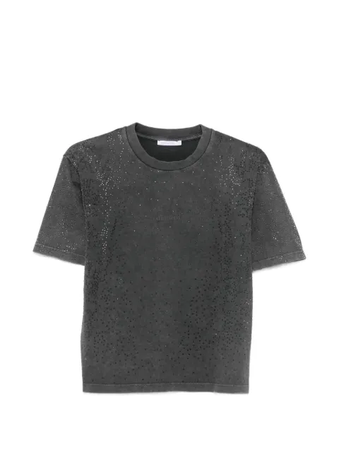 Patrizia Pepe rhinestone-embellished acid-wash T-shirt Grey 8M0216J0069S789