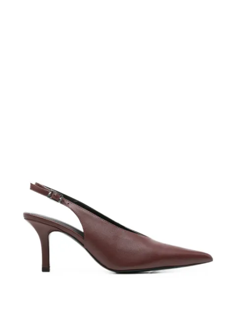 Patrizia Pepe pointed-toe slingback pumps Brown 8Z0107L048B861