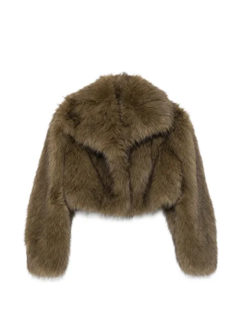 Patrizia Pepe faux-fur cropped jacket Green 8O0016E0002G640