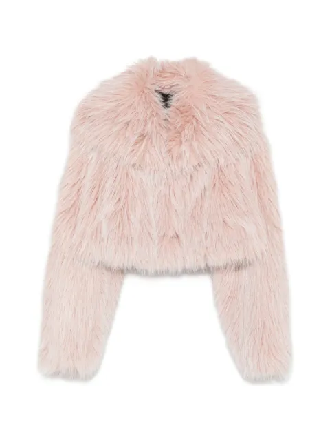 Patrizia Pepe cropped fluffy jacket Pink 8O0016E0002R902