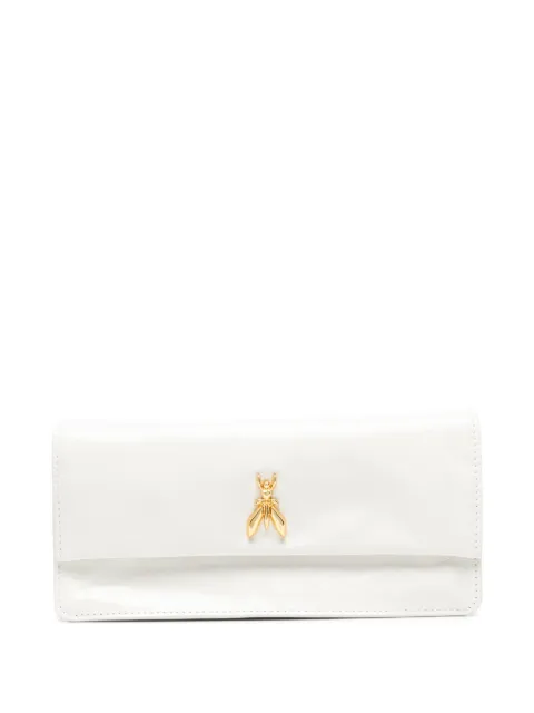 Patrizia Pepe logo-plaque clutch bag White 8B0131L0008