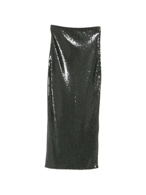 Patrizia Pepe sequin-embellished maxi skirt Green 8G0491J326G639