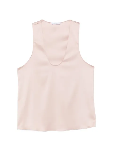 Patrizia Pepe satin tank top Pink 8C0725A269M568