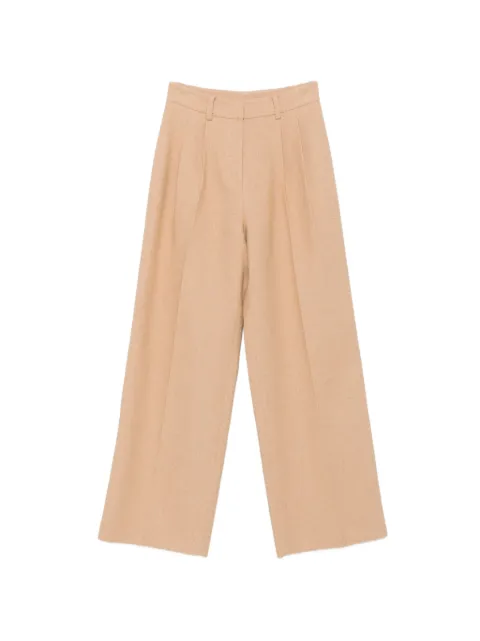 Patrizia Pepe pleated wide-leg trousers Neutrals 8P0329C8000B904