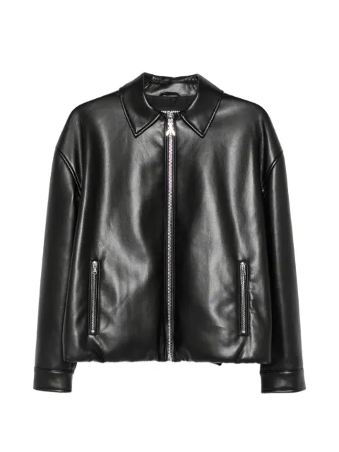 Patrizia Pepe coated bomber jacket Black 8O0000E005K103