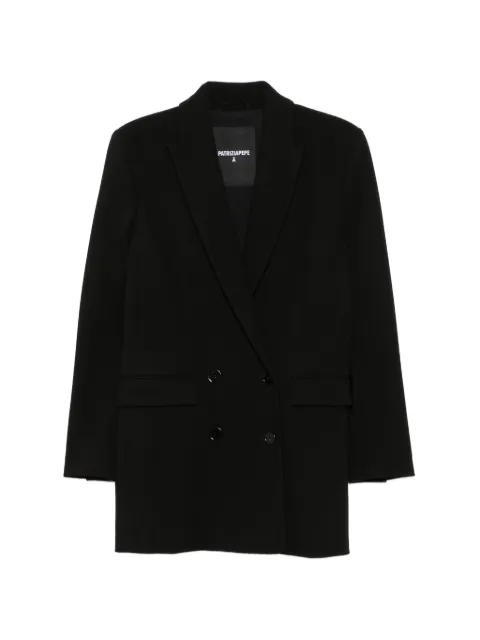 Patrizia Pepe double-breasted peak-lapels blazer Black 8S0106C8001K103