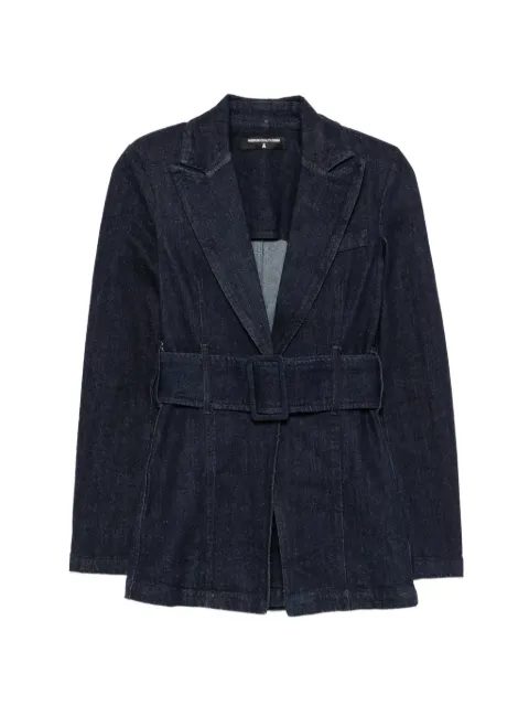 Patrizia Pepe belted denim blazer Blue 8S0088D113CA74