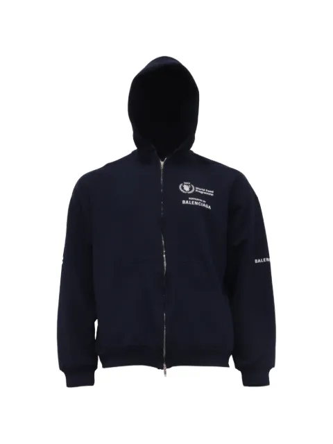 Balenciaga Pre-Owned 2020s World Food Programme hoodie Blue BAPUUSCL757457M