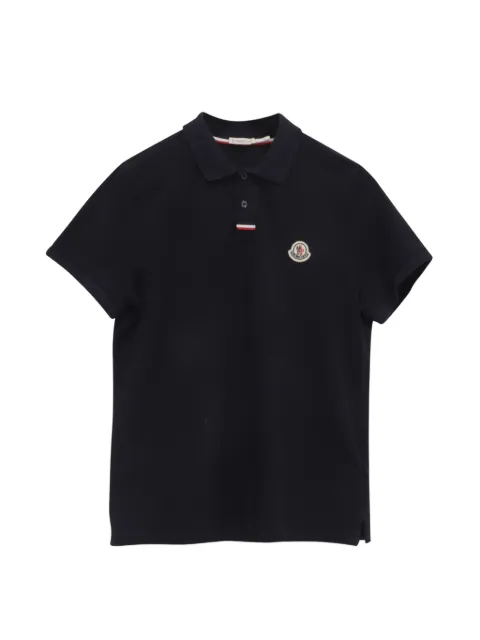 Moncler Vintage logo-patch polo shirt Blue RFCPUUSCL757517M