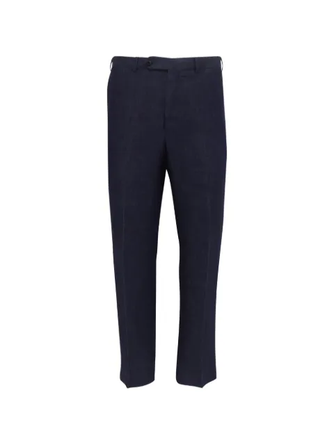 Ermenegildo Zegna Vintage cropped linen trousers Blue GILTPUUSCL760160M