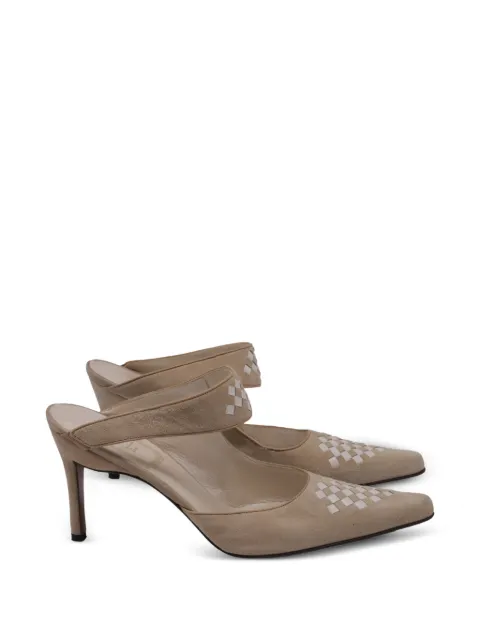 Christian Dior Pre-Owned 2010s woven pointed-toe sandals Neutrals GILTPUUSSH750443W