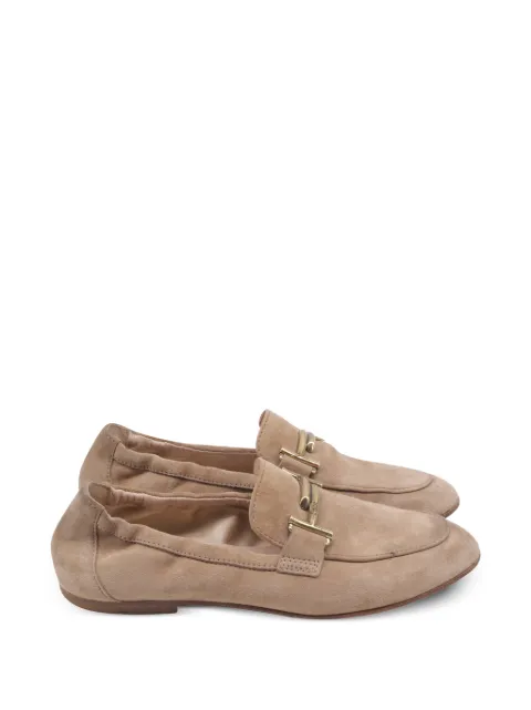 Tod's Vintage Double T elastic loafers Neutrals GILTPUUSSH759649W