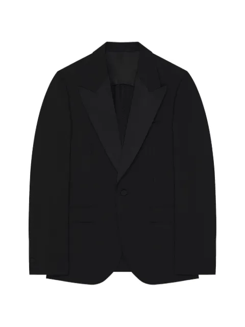 Givenchy single-breasted deconstructed jacket in wool and mohair Black BM30MV100H