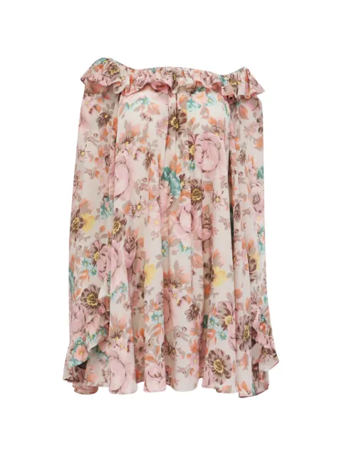 Chloé Vintage ruffled floral-print dress Pink RFCPUUSCL749395W