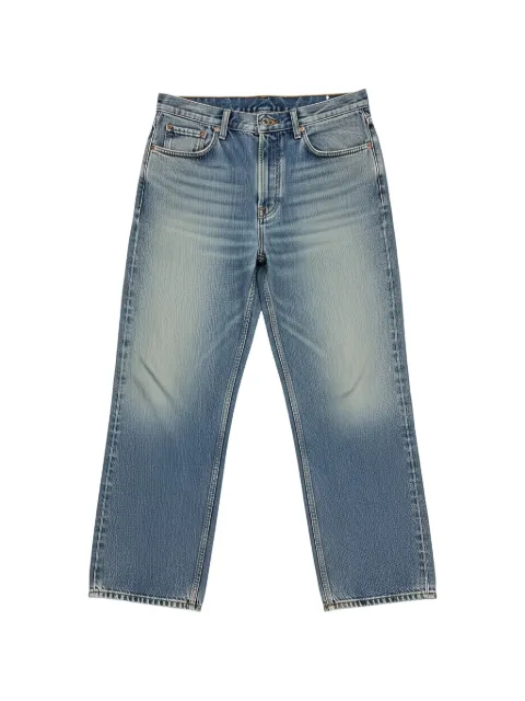Odeeh faded-effect whiskering jeans Blue 4433016223
