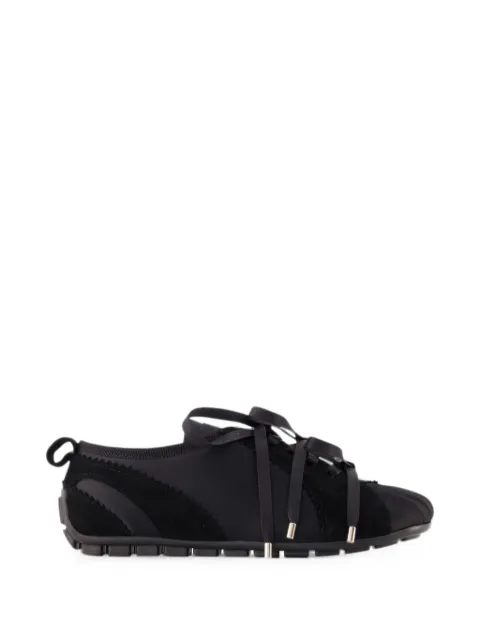 Simone Rocha Ballerina Grip satin sneakers Black BPT4L07