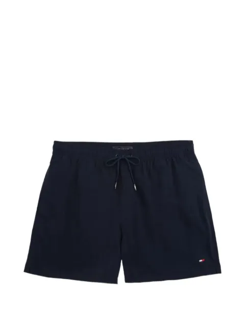 Tommy Hilfiger logo-patch drawstring swim shorts Blue FUM0UM03477