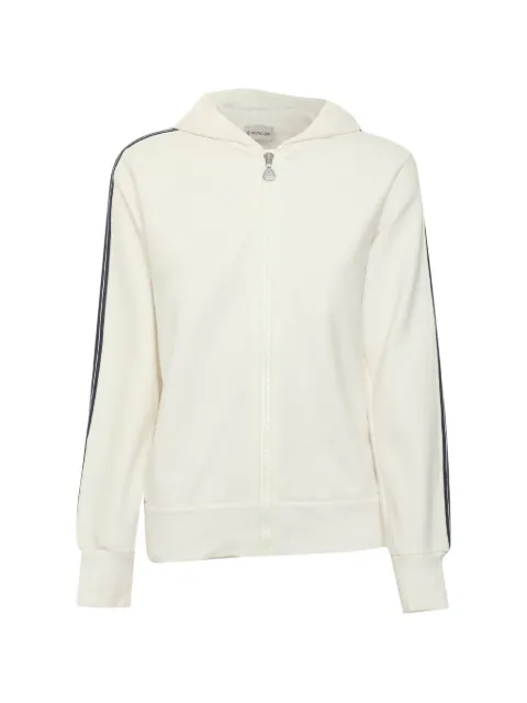 Moncler stripe logo hoodie Neutrals 1367963