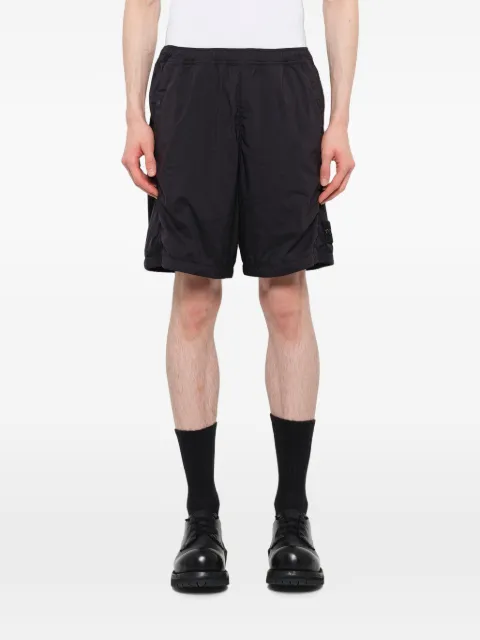 Stone Island logo-patch shorts Black L100004S0474