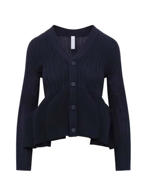 CFCL Pottery ribbed-knit cardigan Blue CF012KE162GP00894N