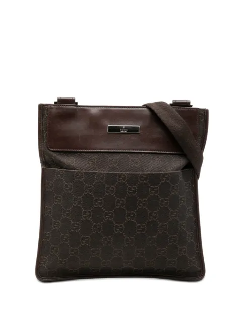 Gucci Pre-Owned 2000-2015 GG Denim crossbody bag Brown S5DMAUAIEHL80HT0