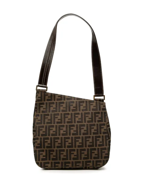 Fendi Pre-Owned 2000-2010 Zucca Canvas shoulder bag Brown 58RNRHQ5TLE432OG