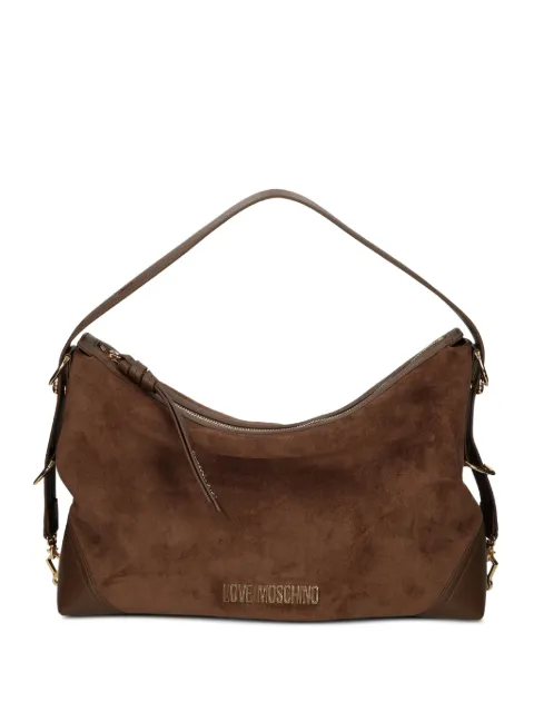 Love Moschino logo-appliqué shoulder bag Brown JC4090PP1PLD1