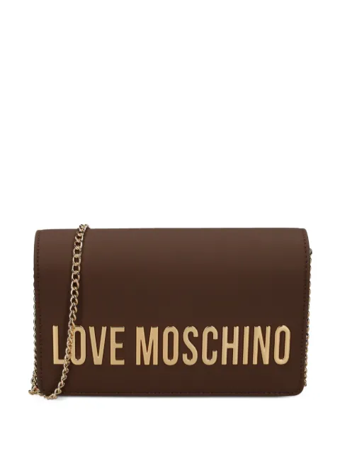 Love Moschino logo-embellishment crossbody bag Brown JC4103PP1PKD0