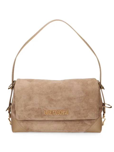 Love Moschino logo-plaque shoulder bag Neutrals JC4092PP1PLD1