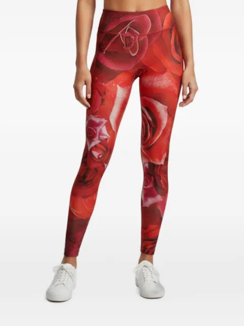 Roberto Cavalli Vintage rose-print leggings Red 1377692