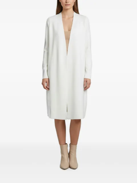 The Row Pre-Owned open-front knit cardi-coat White 1378503