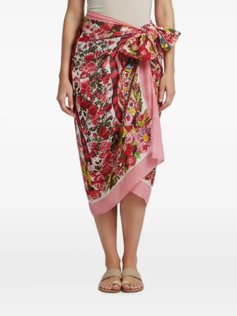 Dolce & Gabbana Pre-Owned floral-print pareo Red 1376123