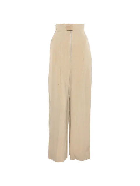 Jacquemus Pre-Owned Le Papier high-rise trousers Neutrals 1267438