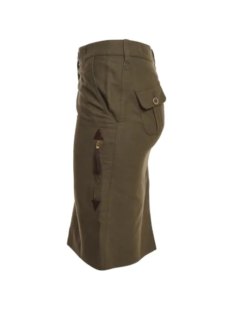Moschino Pre-Owned button-closure mini skirt Brown 1376020