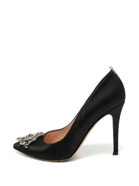 SJP by Sarah Jessica Parker crystal-embellished pointed-toe pumps Black 1377727
