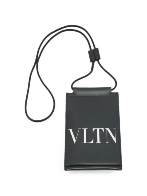 Valentino Garavani Pre-Owned leather phone lanyard Black 1268541