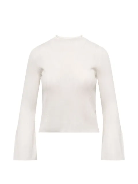 CFCL Soft Portrait bell-sleeve top White CF012KN172GP00002N