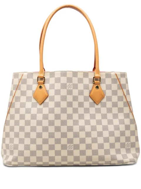 Louis Vuitton Pre-Owned 2015 Damier Azur Calvi tote bag White D2P1XXU9A8UPWDT3