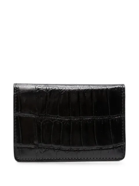 HIDESINS crocodile-effect cardholder Black LC21CCBLK