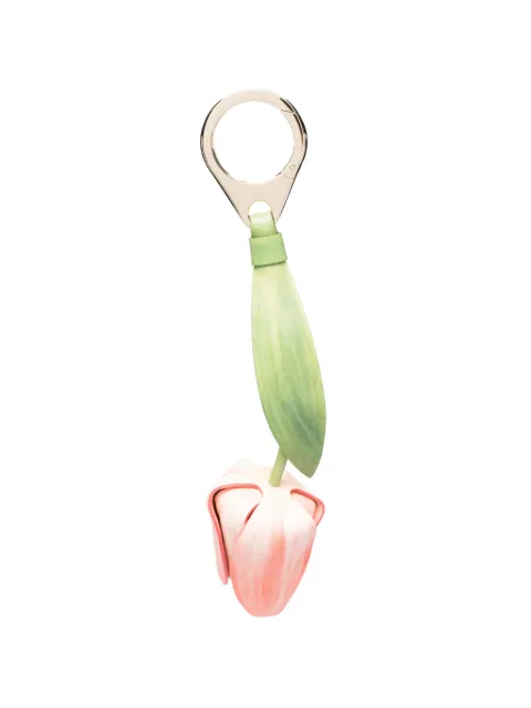 Christian Louboutin tulip-motif bag charm Pink 3265120M023