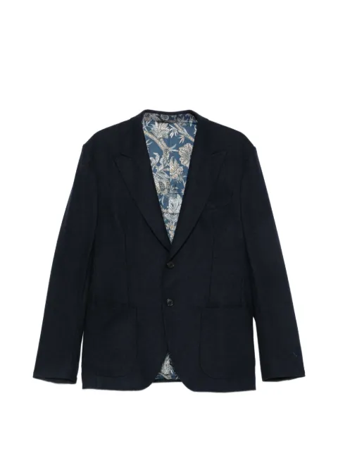 ETRO peak-lapels single-breasted blazer Blue MRCA008199JUB12