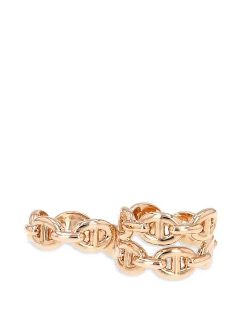 Hermès Pre-Owned 2020s Chaîne d'Ancre double ring Pink 433000