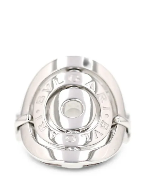 Bvlgari Pre-Owned 2010s Astrale engraved ring Silver 432250