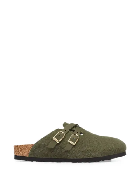 Birkenstock buckle-fastening suede sandals Green 1033158